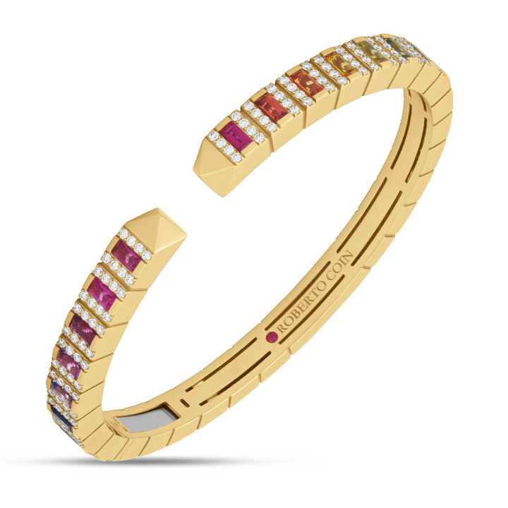 SAUVAGE PRIVÉ BANGLE WITH DIAMONDS AND SAPPHIRES