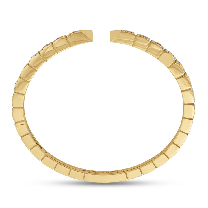 SAUVAGE PRIVÉ BANGLE WITH DIAMONDS AND SAPPHIRES