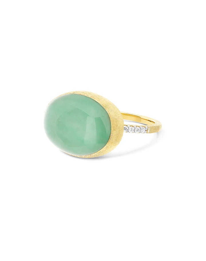 "BOULES" LATTEMENTA GOLD, DIAMONDS, ROCK CRYSTAL, AND JADEITE RING (LARGE)