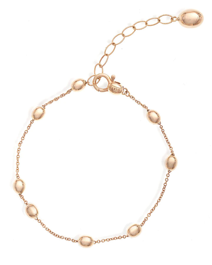 "SOFFIO" ROSE GOLD BOULES BRACELET