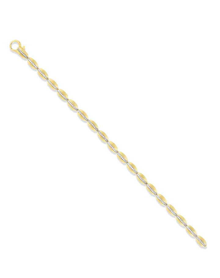 "DIVA" GOLD AND DIAMONDS TENNIS BRACELET