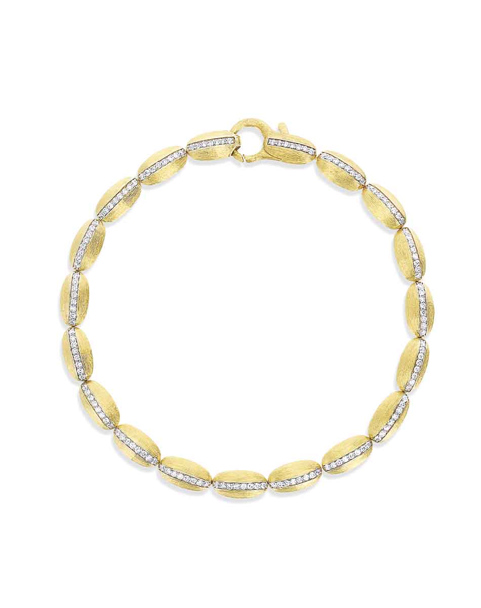 "DIVA" GOLD AND DIAMONDS TENNIS BRACELET