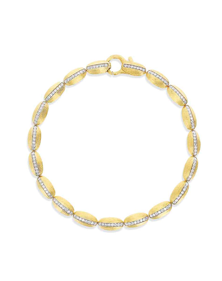 "DIVA" GOLD AND DIAMONDS TENNIS BRACELET