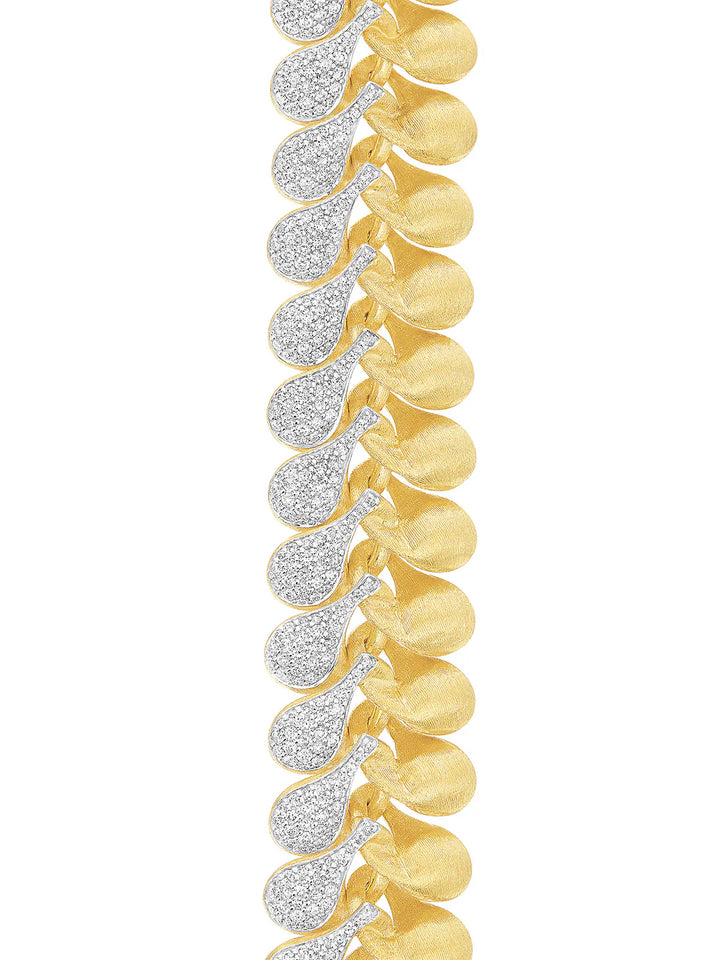 "TRASFORMISTA" GOLD AND DIAMONDS STATEMENT BRACELET