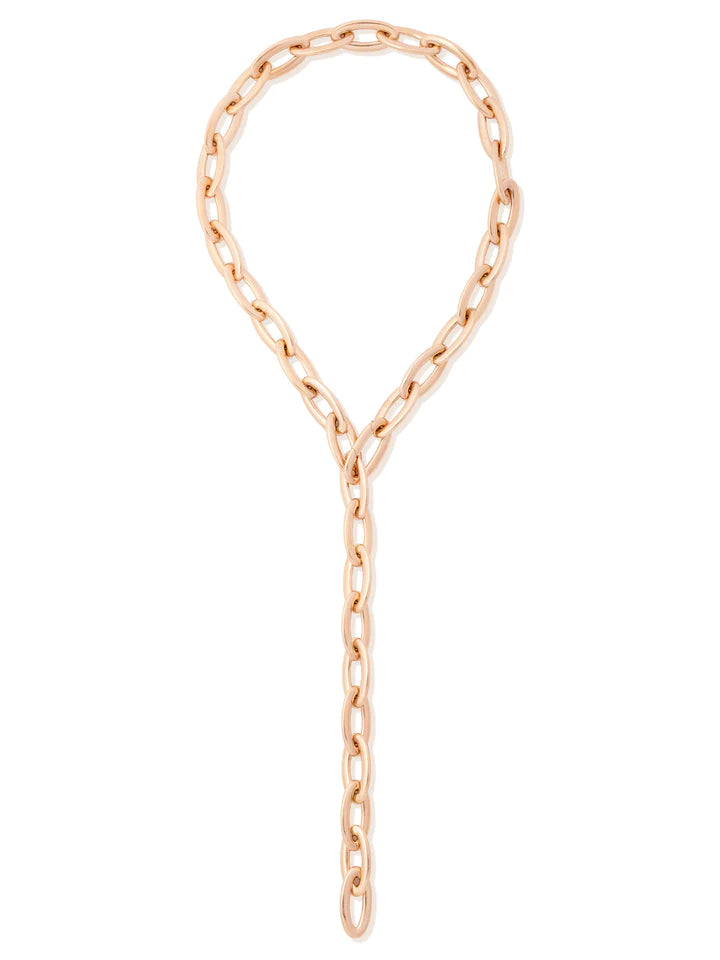 "LIBERA ICON" STATEMENT ROSE GOLD NECKLACE CHAIN