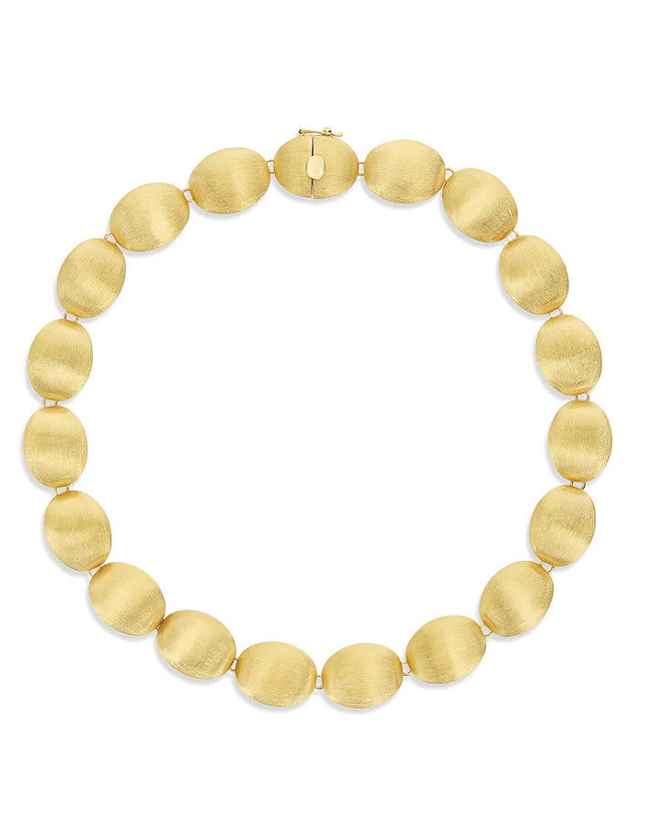 "MUSE"GOLD BEADED NECKLACE (MEDIUM)