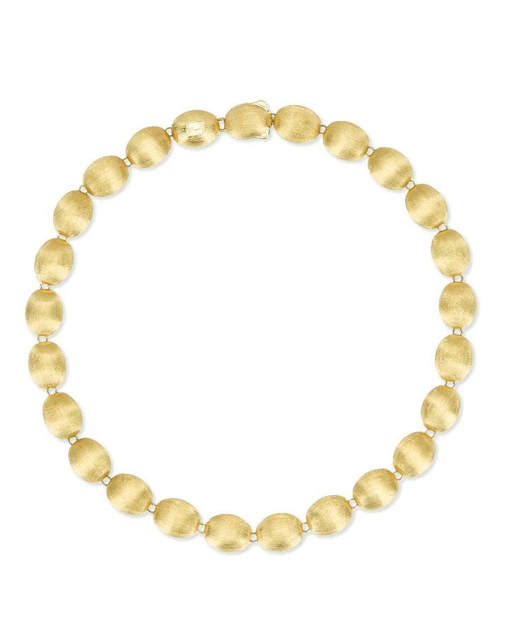 “MUSE” DOLCEVITA BEADED CHOKER NECKLACE IN ENGRAVED GOLD, MOTHER-OF-PEARL AND ROCK CRYSTAL, DOUBLE-FACED (SMALL)
