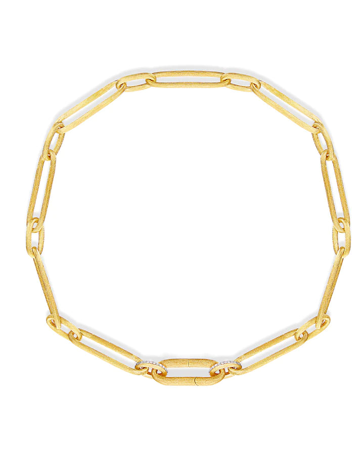 "LIBERA" GOLD NECKLACE CHAIN WITH DIAMONDS