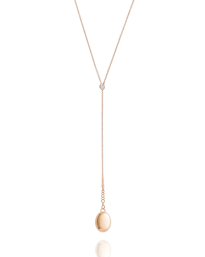 "CANDLE" ROSE GOLD AND DIAMONDS CHARMING PENDANT