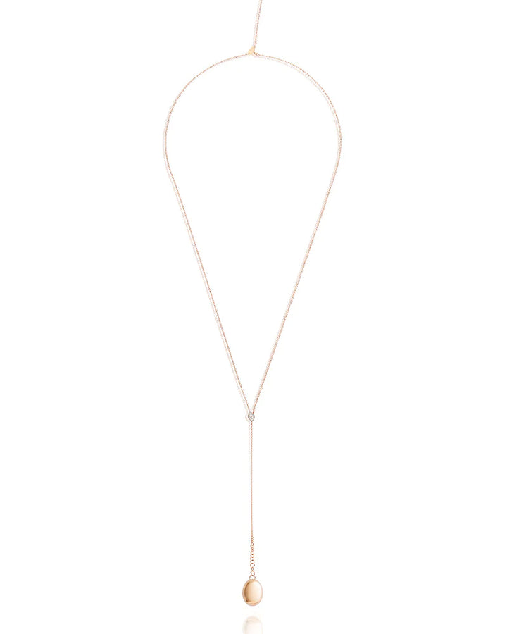 "CANDLE" ROSE GOLD AND DIAMONDS CHARMING PENDANT