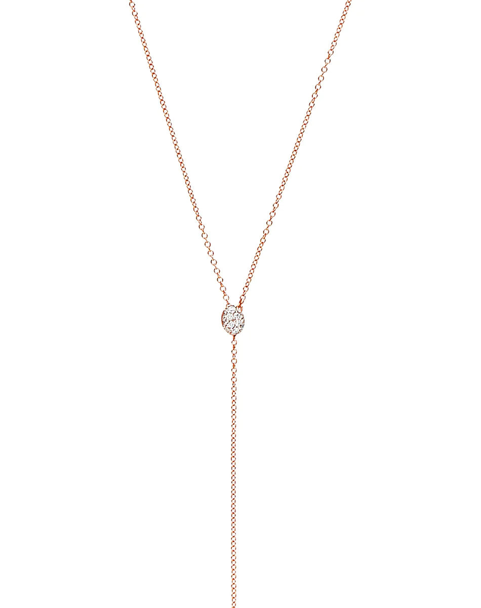"CANDLE" ROSE GOLD AND DIAMONDS CHARMING PENDANT