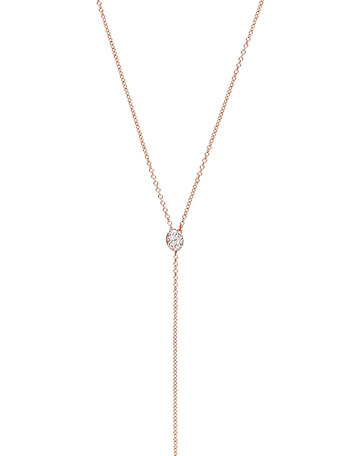 "CANDLE" ROSE GOLD AND DIAMONDS CHARMING PENDANT