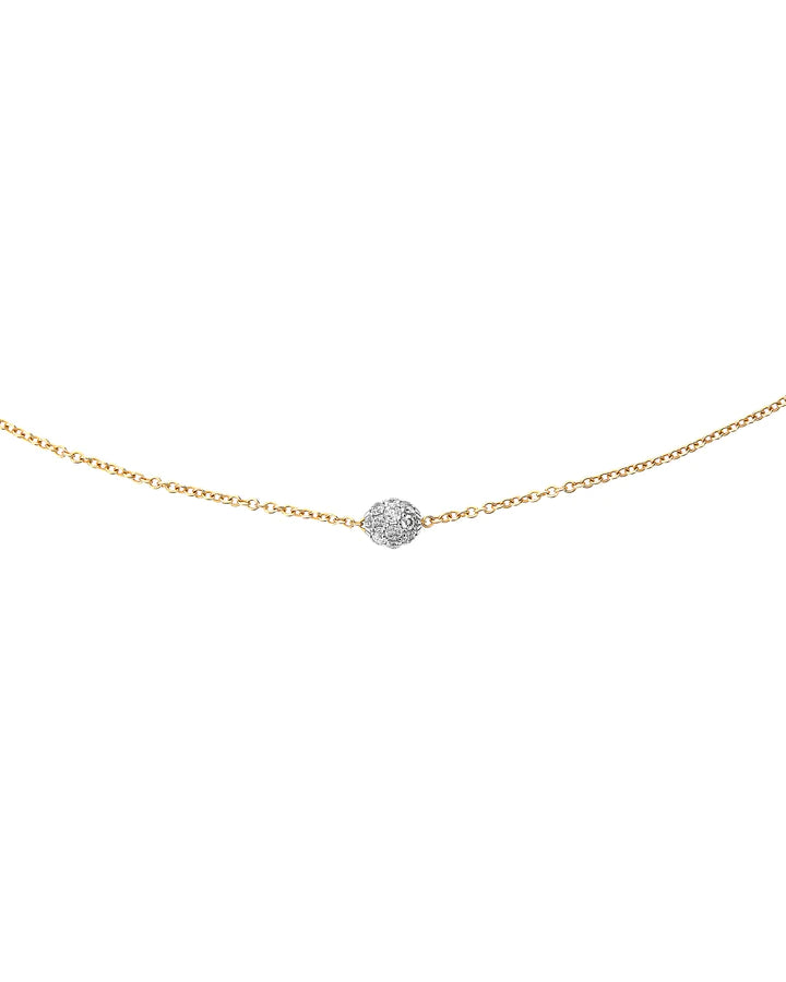 "ÉLITE" GOLD AND DIAMONDS LIGHT POINT NECKLACE