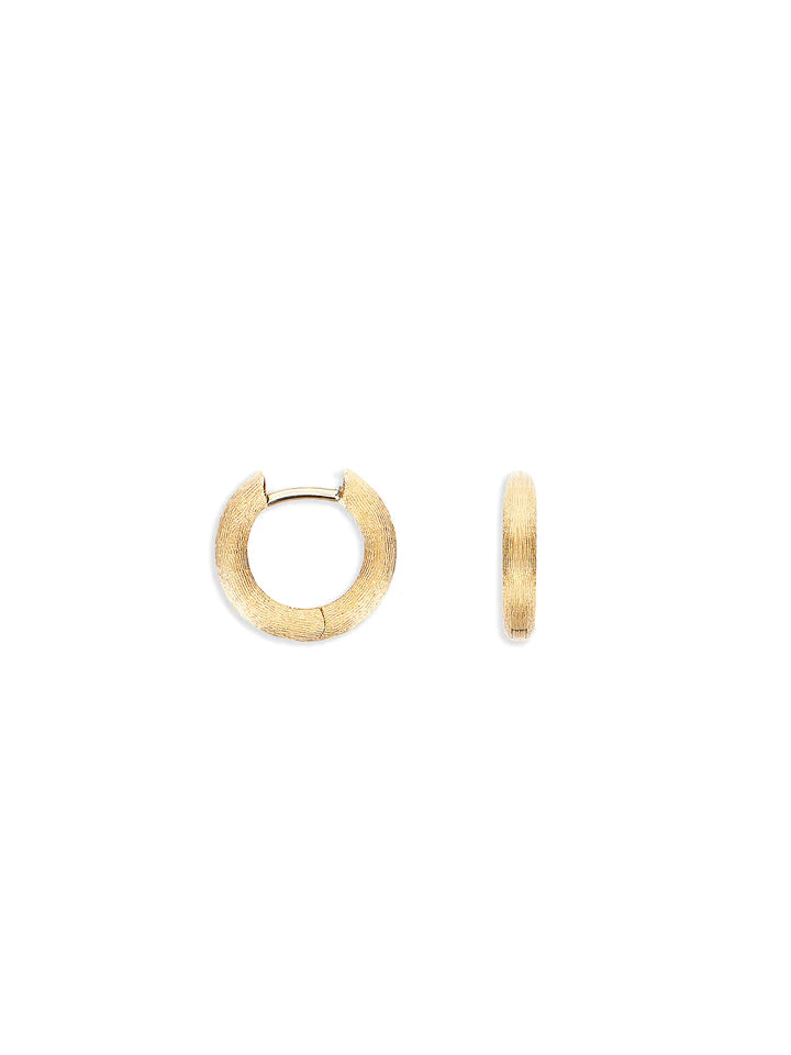 "LIBERA" GOLD HOOP EARRINGS (SMALL)