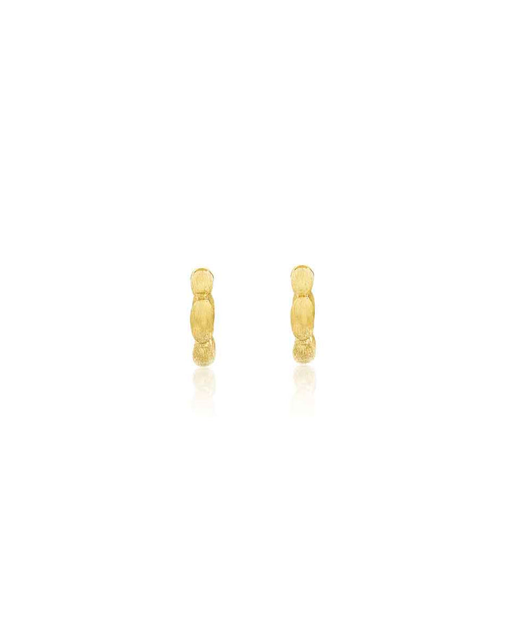 "DIVA" GOLD HOOP EARRINGS (SMALL)