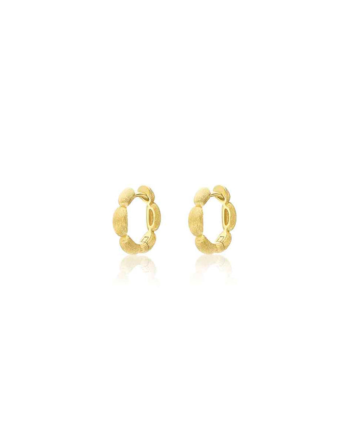 "DIVA" GOLD HOOP EARRINGS (SMALL)