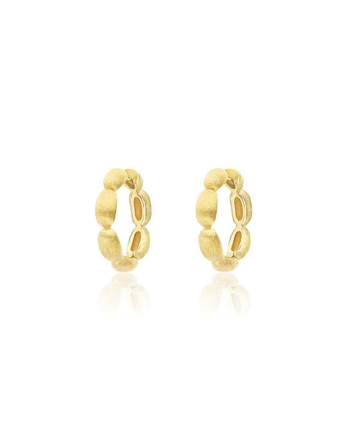 "DIVA" GOLD HOOP EARRINGS (MEDIUM)