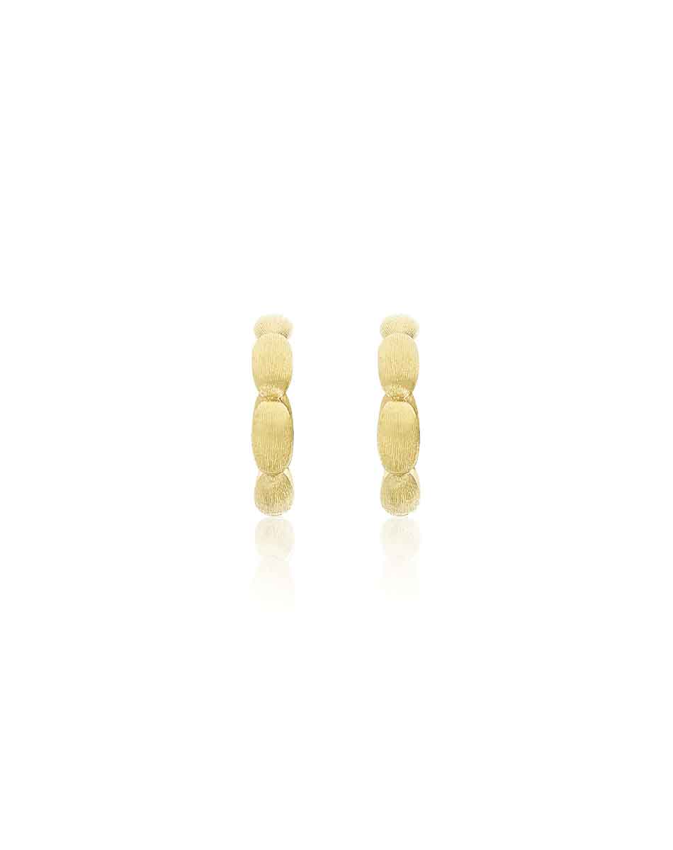 "DIVA" GOLD HOOP EARRINGS (MEDIUM)