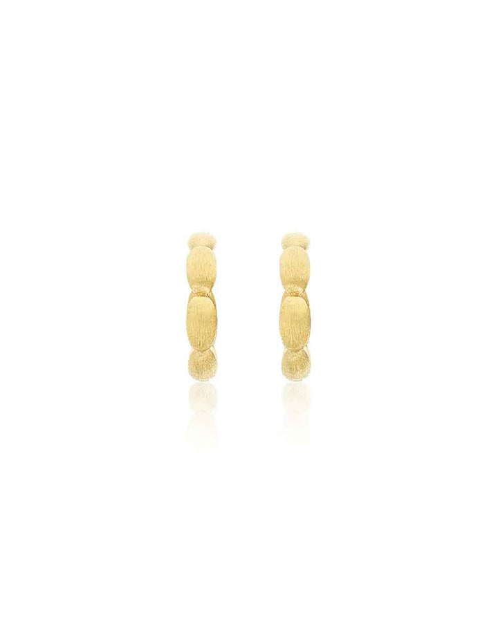 "DIVA" GOLD HOOP EARRINGS (MEDIUM)