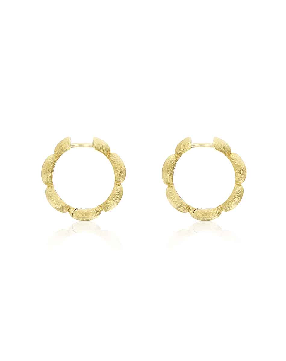 "DIVA" GOLD HOOP EARRINGS (MEDIUM)
