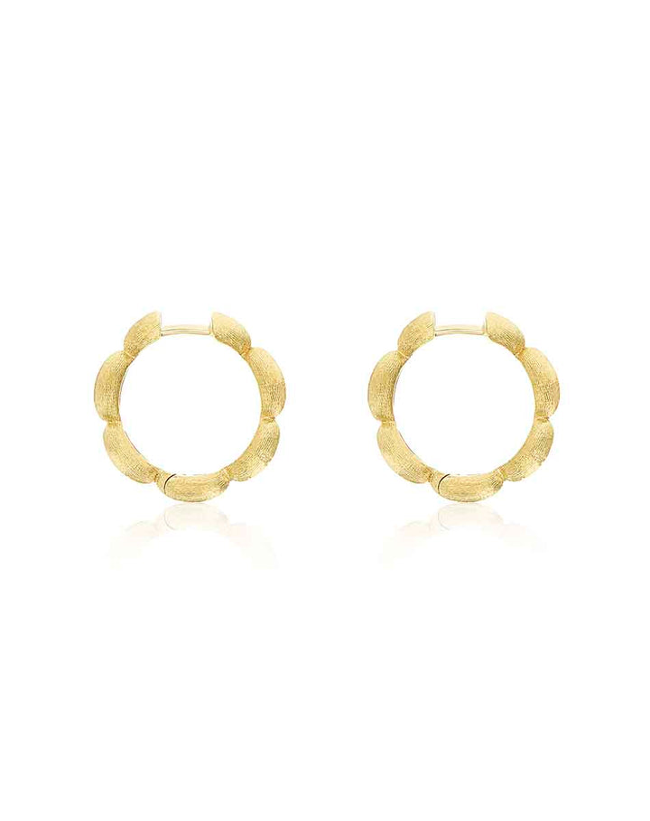 "DIVA" GOLD HOOP EARRINGS (MEDIUM)