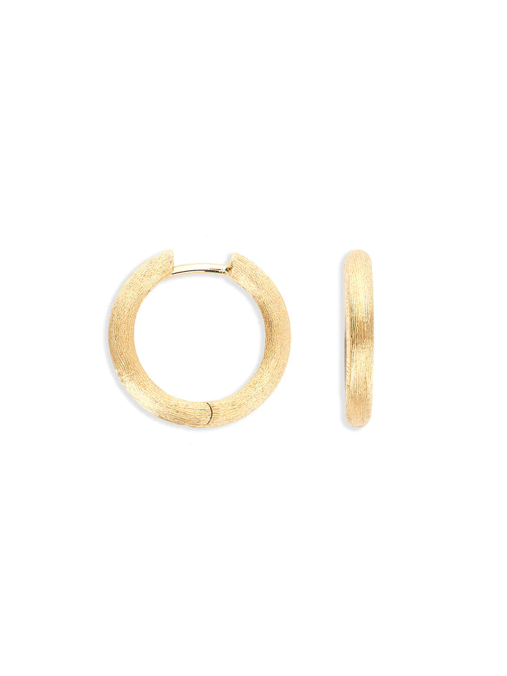 "LIBERA" GOLD HOOP EARRINGS (LARGE)