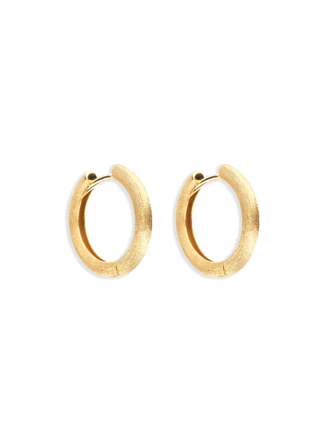 "LIBERA" GOLD HOOP EARRINGS (LARGE)