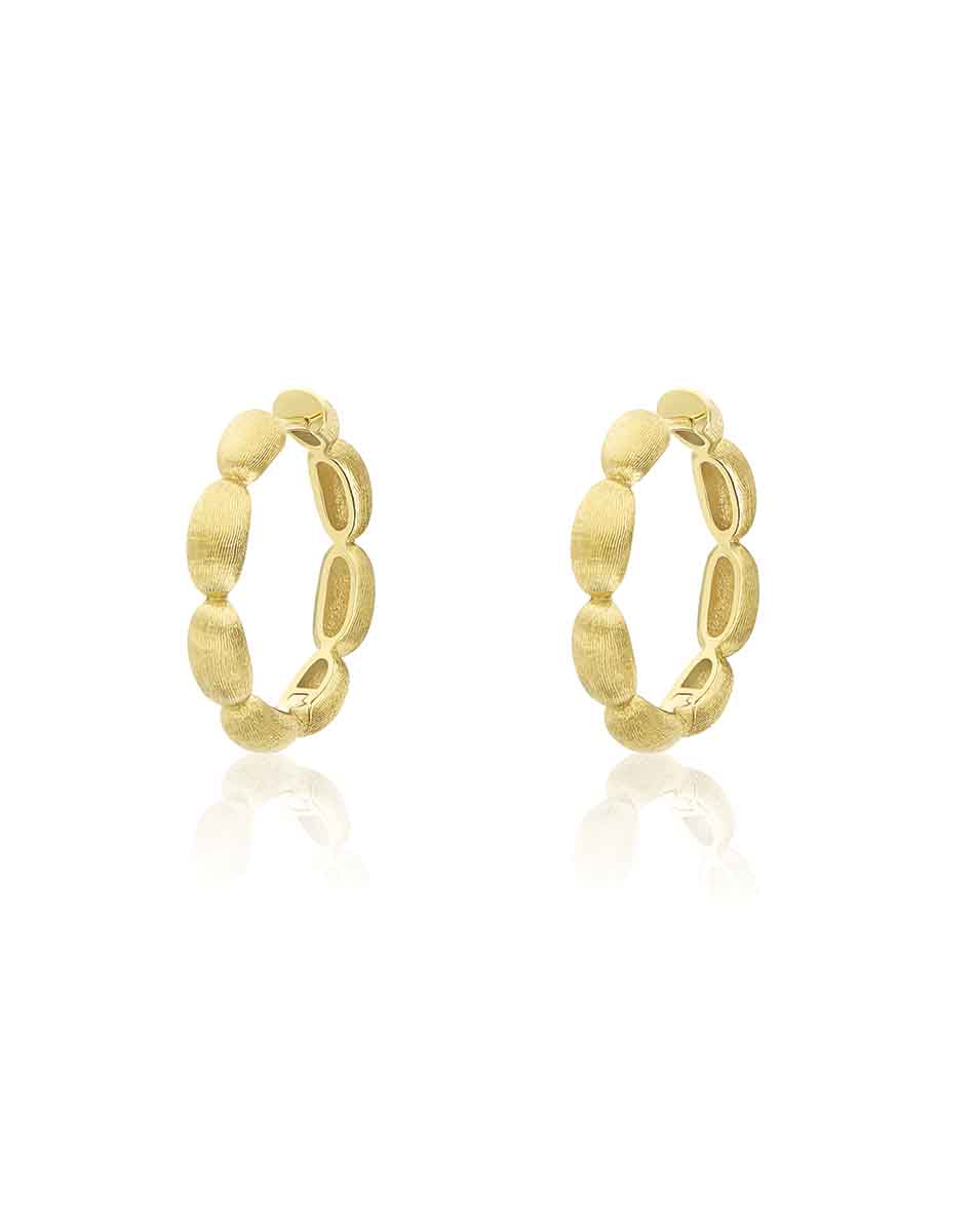 "DIVA" GOLD HOOP EARRINGS (LARGE)