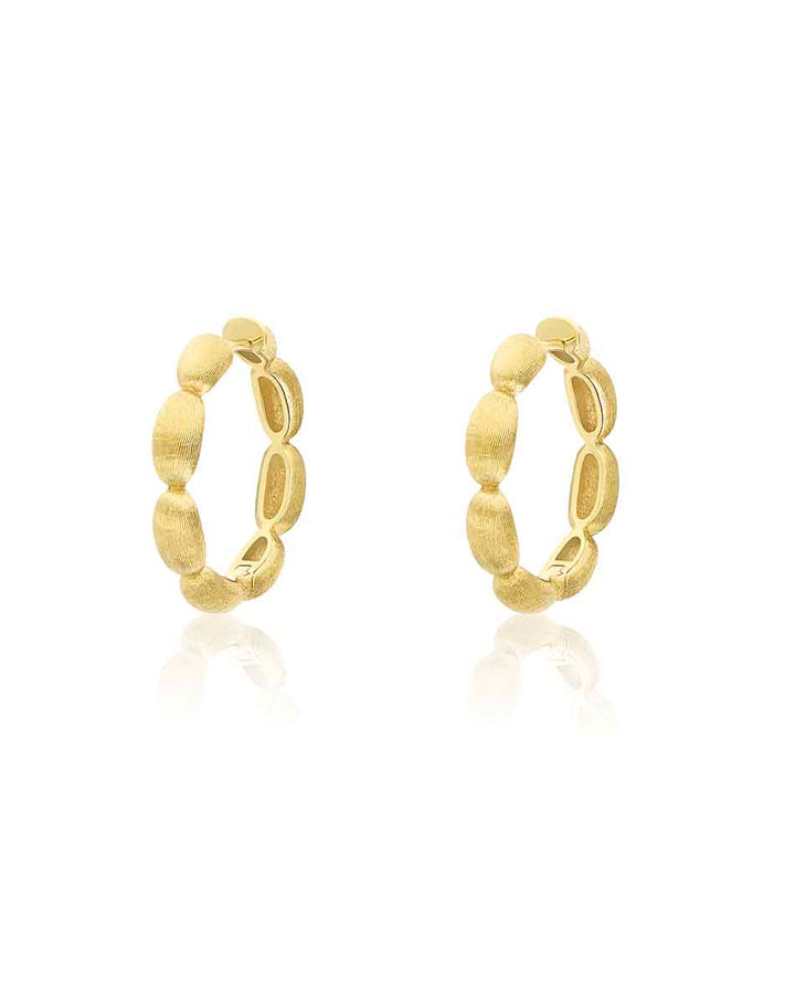 "DIVA" GOLD HOOP EARRINGS (LARGE)
