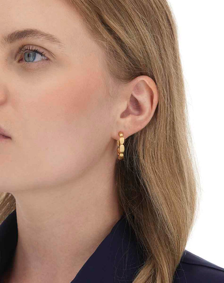 "DIVA" GOLD HOOP EARRINGS (LARGE)