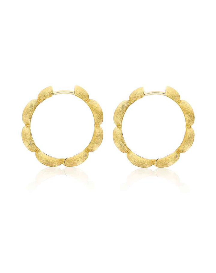 "DIVA" GOLD HOOP EARRINGS (LARGE)