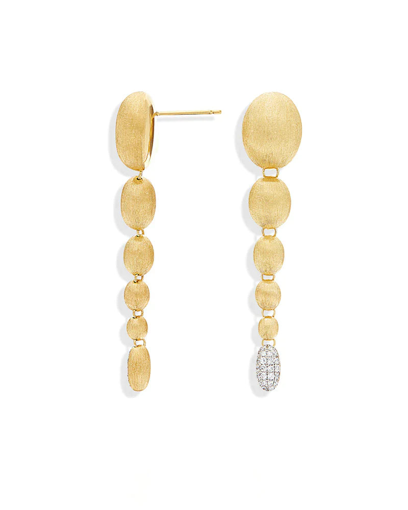 "IVY " GOLD AND DIAMONDS CHARMING DROP EARRINGS