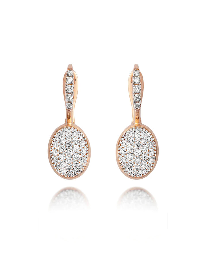 "CILIEGINE" ROSE GOLD BOULES AND DIAMONDS (SMALL)