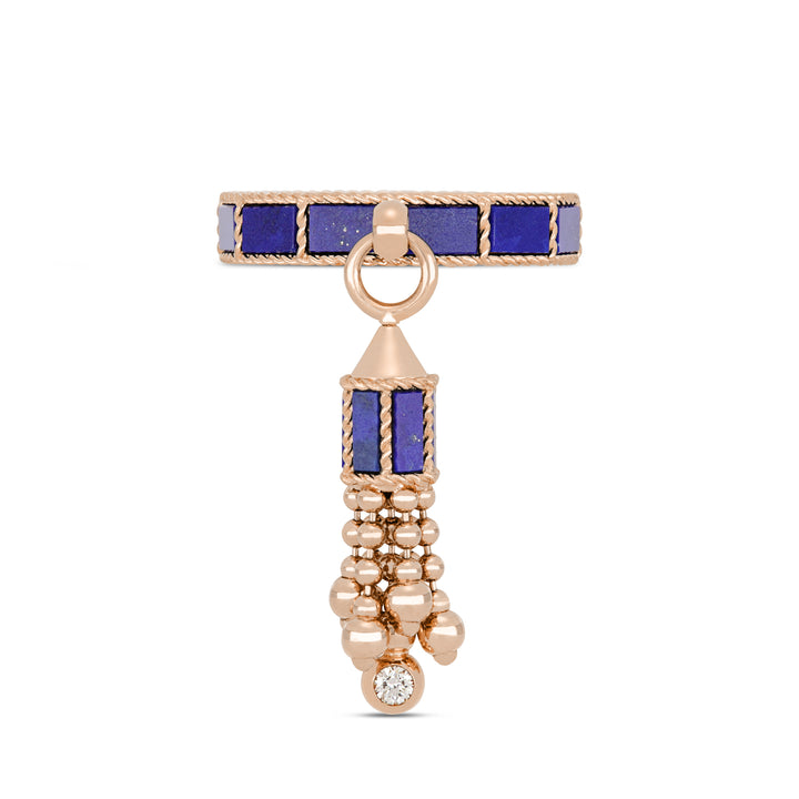 ART DECO RING WITH LAPIS LAZULI AND DIAMONDS