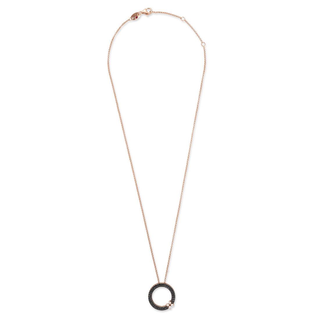 LOVE IN VERONA PENDANT WITH BLACK AND WHITE DIAMONDS