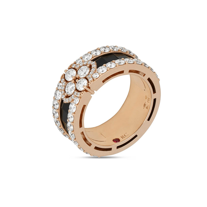 LOVE IN VERONA RING WITH BLACK JADE AND DIAMOND