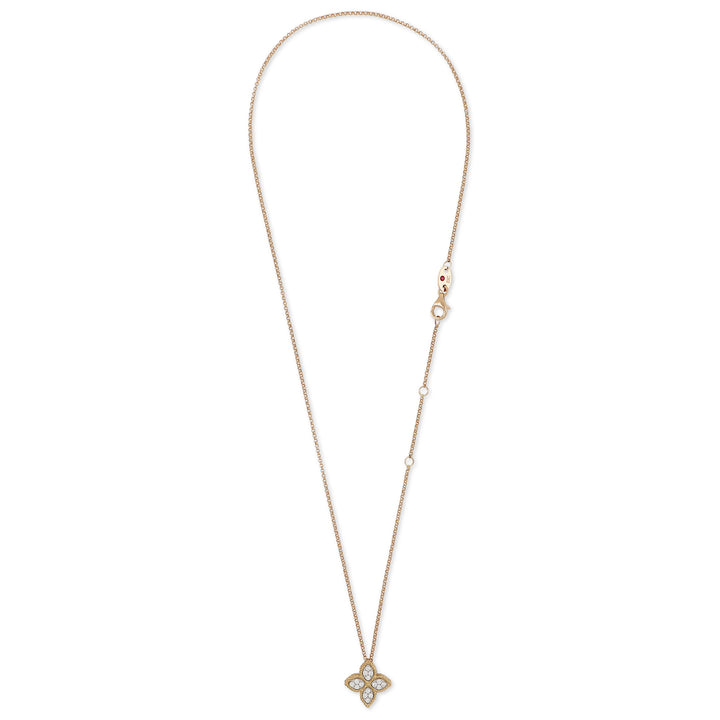 PRINCESS FLOWER PENDANT WITH DIAMONDS