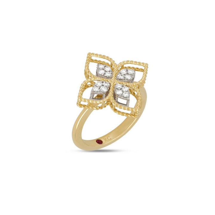 PRINCESS FLOWER RING WITH DIAMONDS