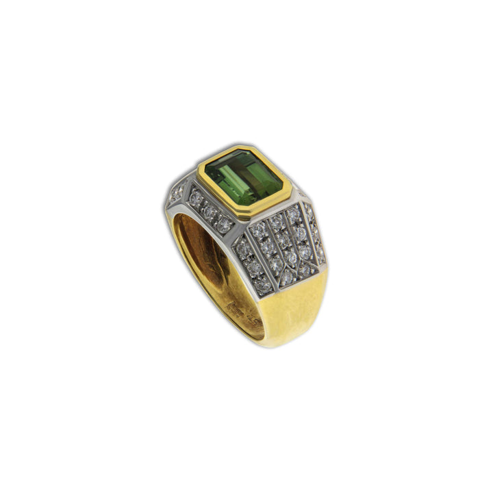 Gold Ring with Peridot