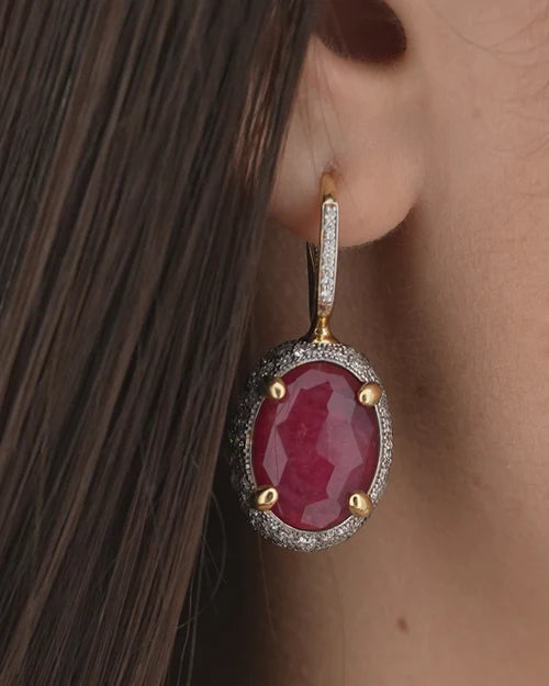 REVERSE CILIEGINE EARRINGS (BIG)