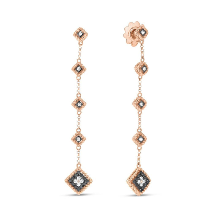 PALAZZO DUCALE EARRINGS WITH BLACK DIAMONDS