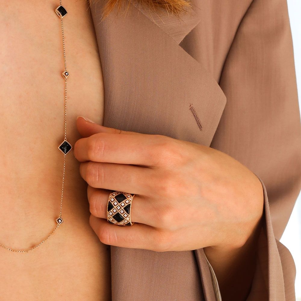 PALAZZO DUCALE RING WITH BLACK JADE