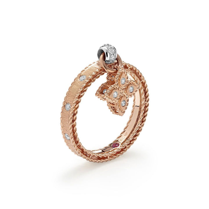 PRINCESS RING WITH DIAMONDS