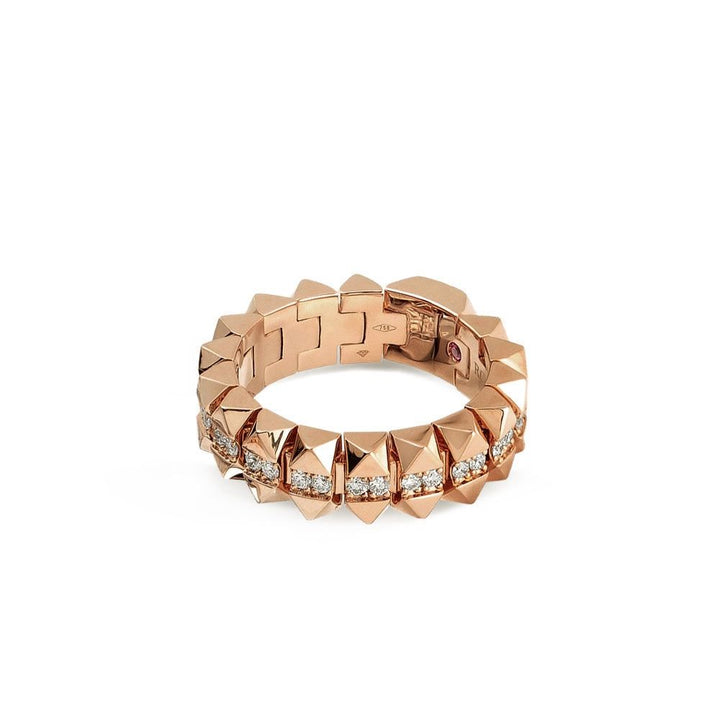 ROCK & DIAMONDS RING WITH DIAMONDS