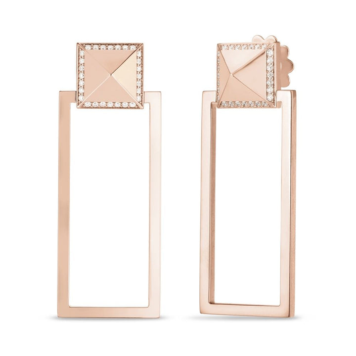 ROCK & DIAMONDS EARRINGS WITH DIAMONDS