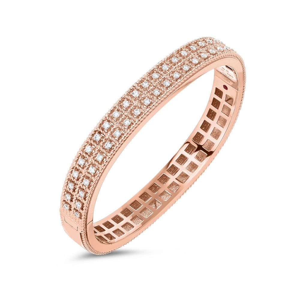 ROMAN BAROCCO BANGLE WITH DIAMONDS