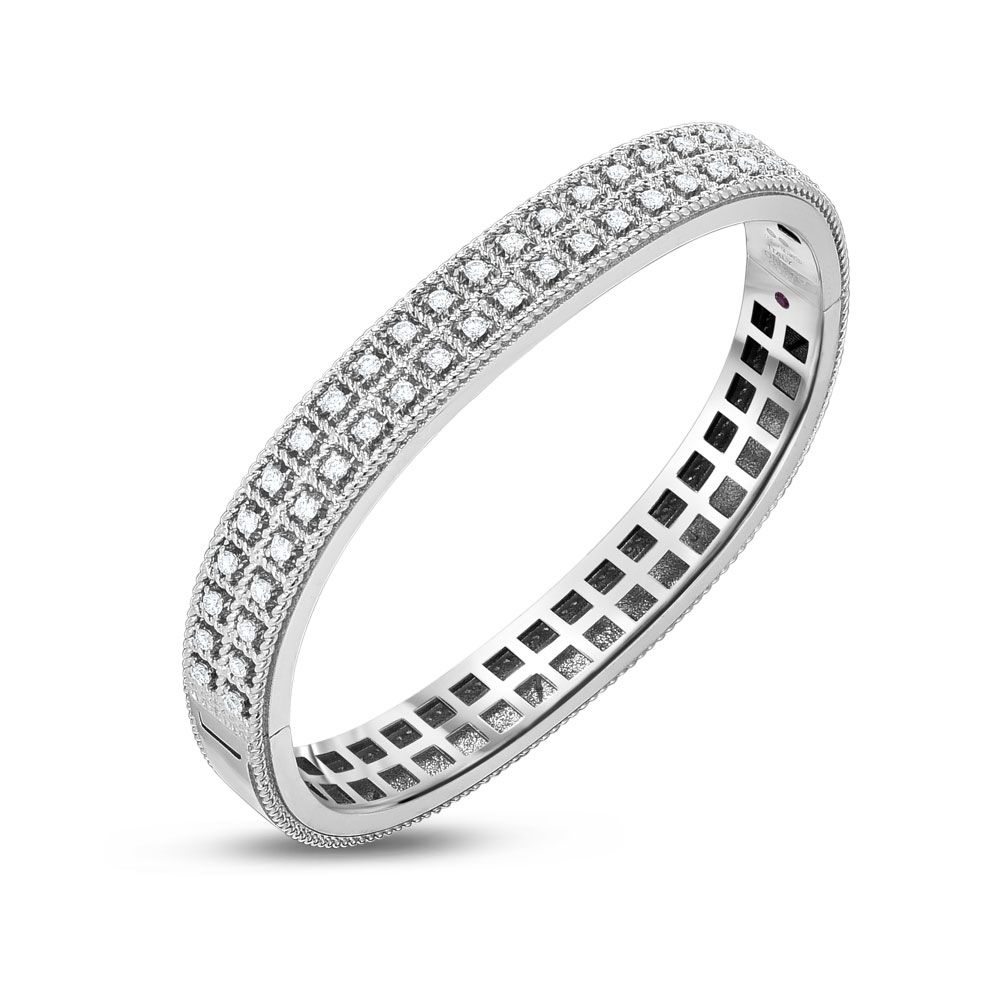 ROMAN BAROCCO BANGLE WITH DIAMONDS