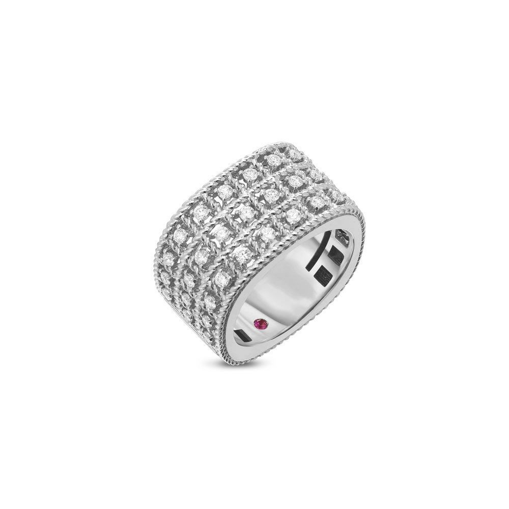 ROMAN BAROCCO RING WITH DIAMONDS