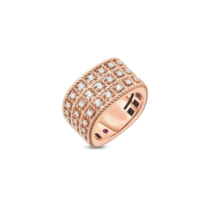 ROMAN BAROCCO RING WITH DIAMONDS