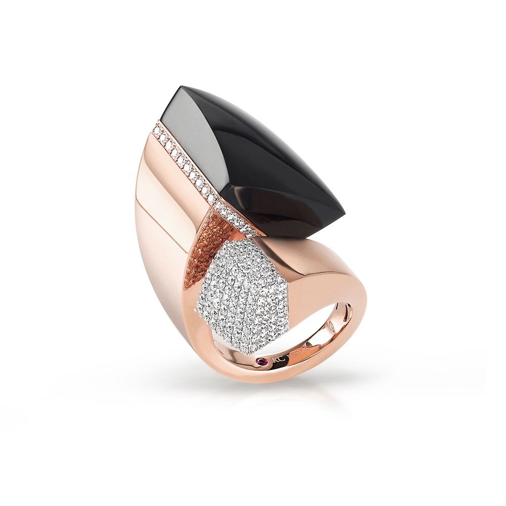SAUVAGE PRIVE’ RING WITH BLACK JADE